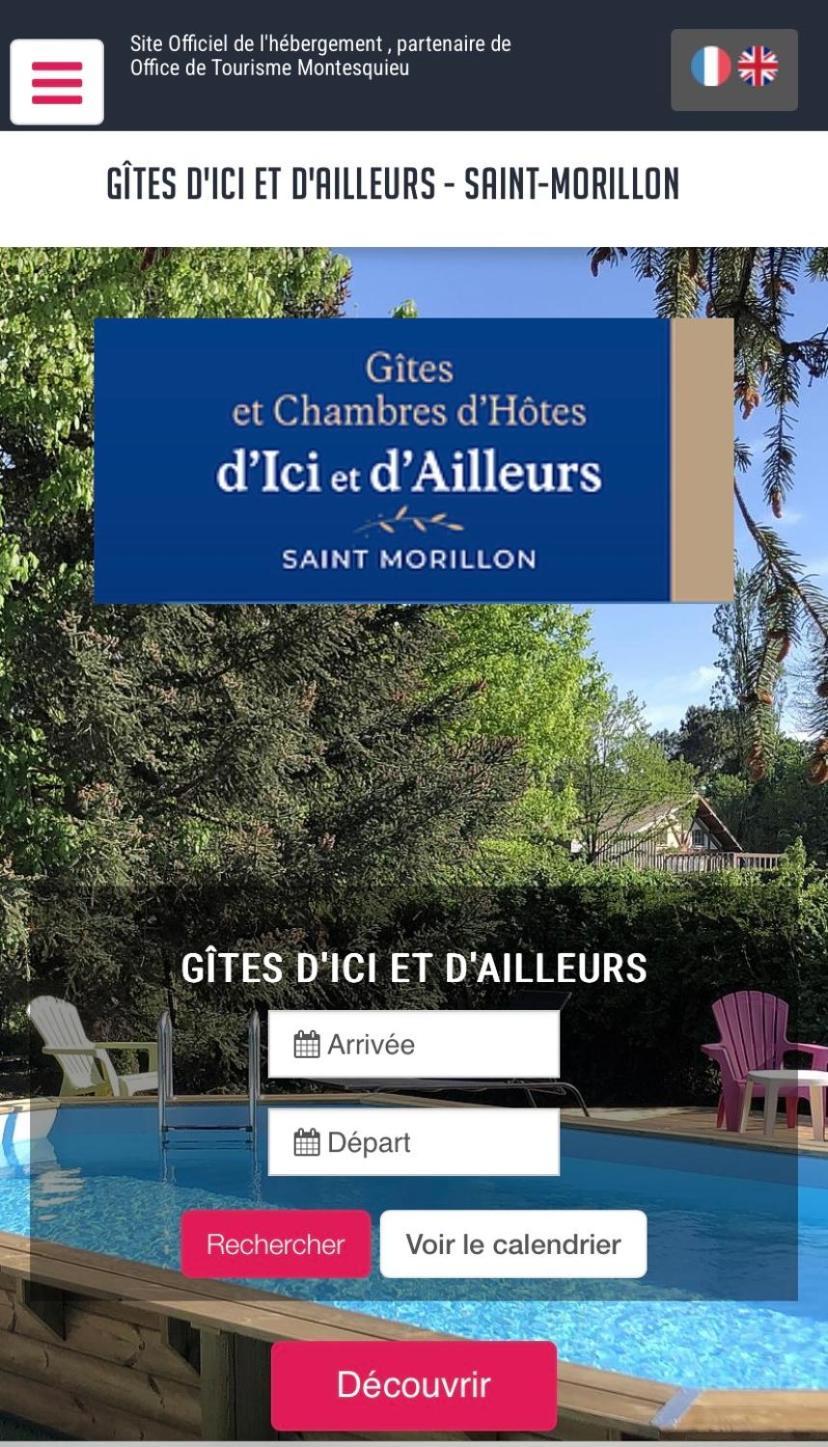 Chambres D'Elisa Saint-Morillon Eksteriør billede